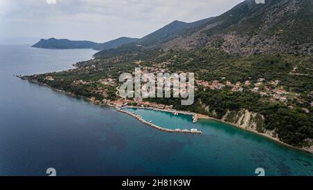 Kalamos villaggio in Grecia Lefkada isola Foto Stock