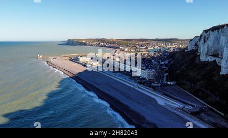 Le Tréport, Senna Marittima, Normandia, Francia nord-occidentale Foto Stock