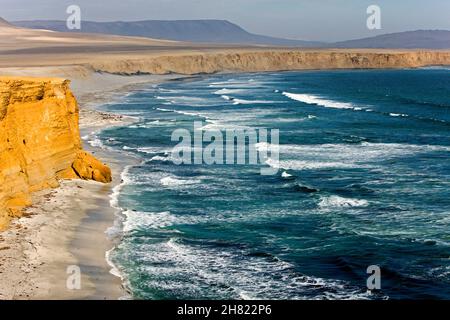 Paesaggio in Paracas National Park, Perù Foto Stock