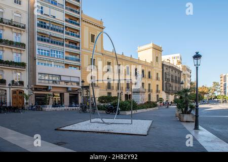 Piazza Tetuán a Valencia, Spagna Foto Stock