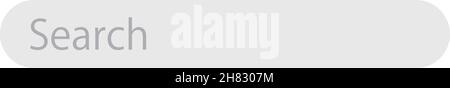 Una semplice casella di ricerca. Una barra standard utilizzata per le ricerche in Internet.300*10 Illustrazione Vettoriale