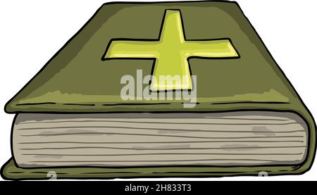 Bibbia sacra dipinta, illustrazione vettoriale Illustrazione Vettoriale