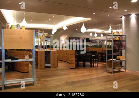 VIP Lounge all'Allianz Arena. Monaco di Baviera, Germania, settembre 2013. Foto Stock