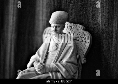 Statua di marmo di Sir Jammedji Jijibhy Foto Stock