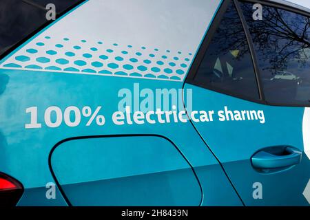 WeShare – Condivisione di auto elettriche da Volkswagen Foto Stock