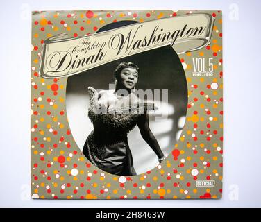 Copertina LP del Dinah Washington Volume 5 del cantante jazz americano Dinah Washington Foto Stock