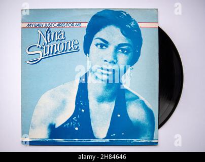 Copertina LP dell'album My Baby Just Cares for Me della cantante americana Nina Simone Foto Stock