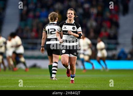 Twickenham, Regno Unito. 27 novembre 2021. Autunno Rugby Internazionale. Barbari Donne V Springbok Donne. Stadio di Twickenham. Londra. Katy Daley-McLean (barbari e sale squali). Credit: Sport in immagini/Alamy Live News Foto Stock