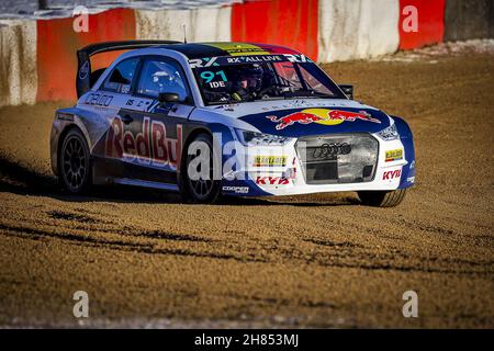 91 IDE Enzo (bel), team KYB EKS JC del Mondiale RX, Audi S1, World RX, in azione durante il Mondiale RX della Germania, 8° e 9° round del FIA World Rallycross Championship 2021, FIA WRX, dal 27 e 28 novembre sul Nurburgring, a Nurburg, Germania - Foto: Paulo Maria/DPPI/LiveMedia Foto Stock