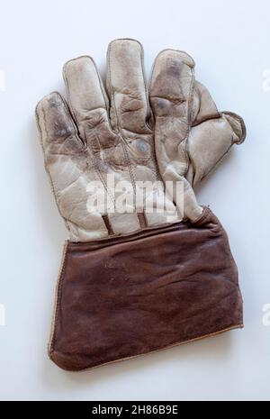 Old Cricket Batting Glove Foto Stock