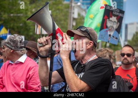 27 novembre 2021. Melbourne, Australia. Uccidi il Bill Rally. Credit: Jay Kogler/Alamy Live News Foto Stock