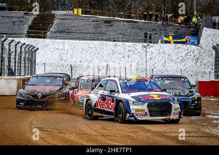 91 IDE Enzo (bel), team KYB EKS JC del Mondiale RX, Audi S1, World RX, in azione durante il Mondiale RX della Germania, 8° e 9° round del FIA World Rallycross Championship 2021, FIA WRX, dal 27 e 28 novembre sul Nürburgring, a Nürburg, Germania - Foto Paulo Maria / DPPI Foto Stock