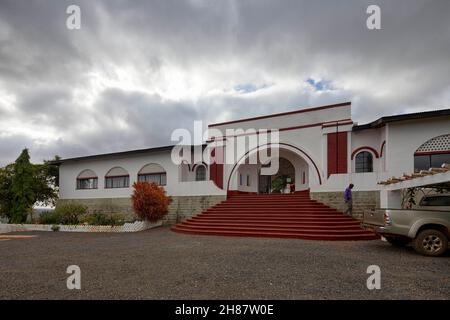 Grotan's Castle Hotel a Taveta, Kenya, Africa Foto Stock