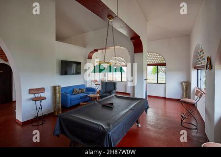 Grotan's Castle Hotel a Taveta, Kenya, Africa Foto Stock