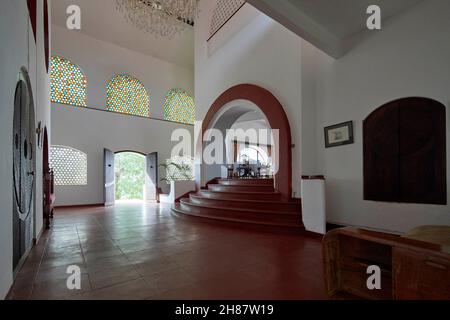 Grotan's Castle Hotel a Taveta, Kenya, Africa Foto Stock