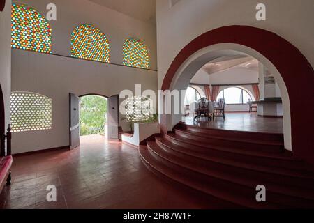 Grotan's Castle Hotel a Taveta, Kenya, Africa Foto Stock