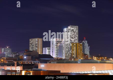 Arena Quarter edifici per l'alloggio degli studenti nel centro di Leeds Foto Stock