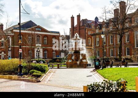 Scene della De Montfort University a Leicester, Regno Unito Foto Stock
