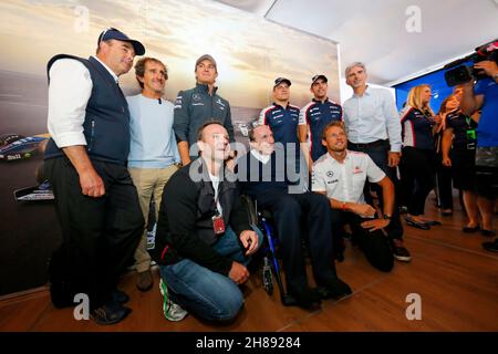 MOTORSPORT - F1 2013 - GRAN PREMIO DI GRAN BRETAGNA - GRAN PREMIO D'ANGLETERRE - SILVERSTONE (GBR) - DAL 28 AL 30/06/2013 - FOTO : ALEXANDRE GUILLAUMOT / DPPI - NIGEL MANSELLAIN PROST RUBENS BARRICHELLO WILLIAMS FRANK (GBR) - WILLIAMS F1 PRESIDENTE DEL TEAM - WILLIAMS F1 PRESIDENTE DEL TEAM - AMBIANCE RITRATTO ROSBERG NICO (GER) - MERCEDES GP MGP W04 - AMBIANCE RITRATTO BUTTON JENSON (GBR) - MCLAREN MERCEDES MP4-28 - AMBIANCE RITRATTO BOTTAS VALTTERI (FIN) - WILLIAMS F1 RENAULT FW35 - AMBIANCE RITRATTO MALDONADO PASTOR (VEN) - WILLIAMS F1 RENAULT FW35 - AMBIANCE RITRATTO DAMON HILL Foto Stock