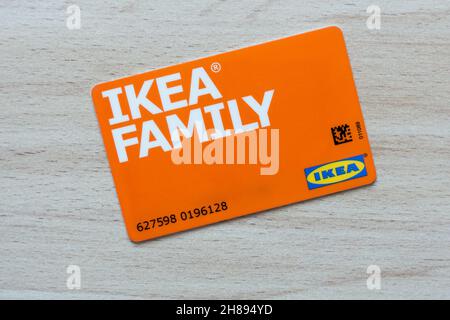 IKEA Family Membership Card di IKEA Foto Stock