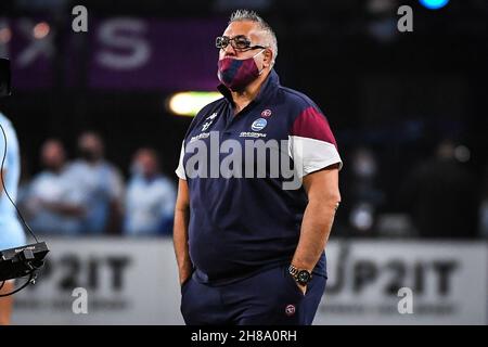 Christophe URIOS di Bordeaux durante il campionato francese Top 14 gara di rugby tra Racing 92 e Union Bordeaux-Bègles il 28 novembre 2021 a Parigi la Défense Arena di Nanterre, Francia - Foto Matthieu Mirville / DPPI Foto Stock