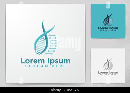 La scienza, Gen disegni logo, illustrazione vettoriale Illustrazione Vettoriale