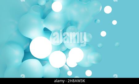 Sfondo lucido astratto. Illustrazione 3D Foto Stock
