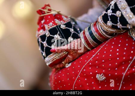 Tradizionale matrimonio asiatico Foto Stock