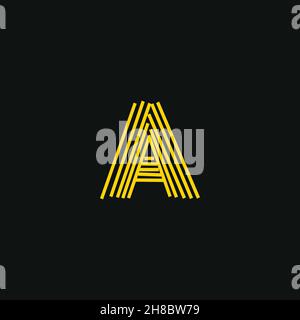 Un logo, scritta a mano iniziale o scritta a mano per l'identità. Logo disegno a mano Calligraphy Lettering e disegno a mano Vector illustrazione. Illustrazione Vettoriale