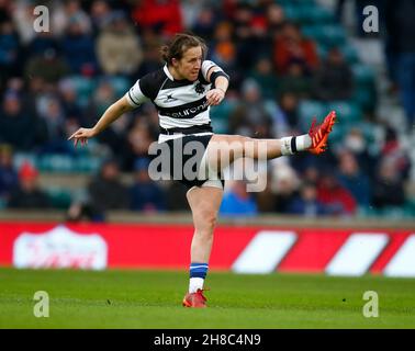 LONDRA, INGHILTERRA - NOVEMBRE 27: Katy Daley-McLean (sale squali) di Barbariani durante la partita di Killik Cup tra Barbarians Women e SpringBox WOM Foto Stock