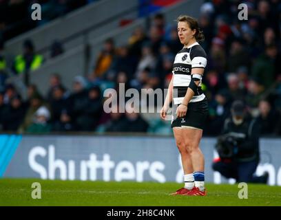 LONDRA, INGHILTERRA - NOVEMBRE 27: Katy Daley-McLean (sale squali) di Barbariani durante la partita di Killik Cup tra Barbarians Women e SpringBox WOM Foto Stock