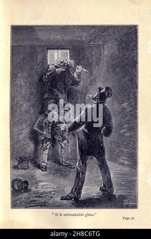 Il vetro infrangibile di Robur il Conquistatore (in francese Robur-le-Conquérant) è un romanzo di fantascienza di Jules Verne, pubblicato nel 1886. È anche noto come Clipper delle nuvole. Ha un sequel, Maestro del mondo, che è stato pubblicato nel 1904. Foto Stock