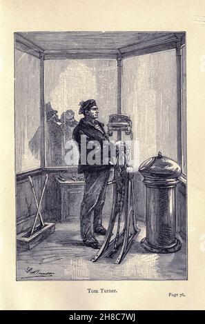 Tom Turner di Robur il Conquistatore (in francese Robur-le-Conquérant) è un romanzo di fantascienza di Jules Verne, pubblicato nel 1886. È anche noto come Clipper delle nuvole. Ha un sequel, Maestro del mondo, che è stato pubblicato nel 1904. Foto Stock