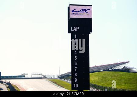 Una vista della pista al Circuit of the Americas di Austin, Texas Foto Stock