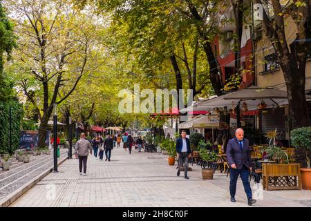 Shëtitorja Murat Tottani, Tirana, Albania Foto Stock