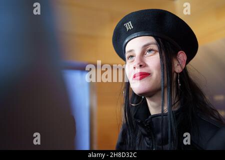 Madrid, Spagna. 29 novembre 2021. Milena Smit partecipa alla lettura dei nominativi del trentaseiesimo Goya Awards di Madrid. Credit: SOPA Images Limited/Alamy Live News Foto Stock