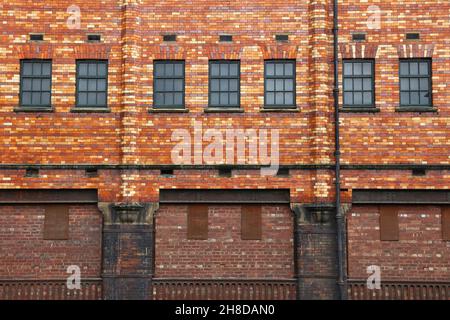 Sheffield, Regno Unito. Vecchio edificio in mattoni di terracotta. Foto Stock