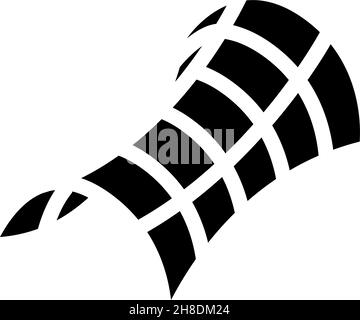 forma a sella dell'illustrazione vettoriale dell'icona glyph dell'universo Illustrazione Vettoriale