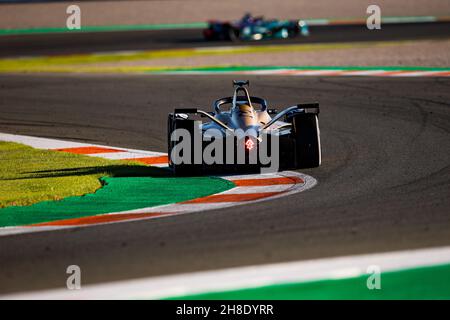 Durante i test pre-stagione del Campionato del mondo FIA Formula e 2021-22, sul circuito Ricardo Tormo dal 28 novembre al 2 dicembre 2021 a Valencia, Spagna - Foto Joao Filipe/DPPI Foto Stock