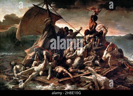 La zattera della Medusa dell'artista francese, Théodore Géricault (1791-1824), olio su tela, c.. 1818-19 Foto Stock