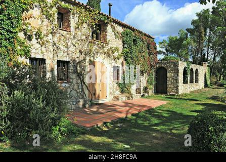 Centro storico di Albiol, regione del campo di Baix, provincia di Tarragona, Catalogna, Spagna Foto Stock