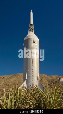 Missile Little Joe II al Museum of Space History di Alamogordo, New Mexico, USA Foto Stock