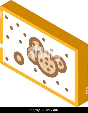 angiokeratoma pelle malata isometrica icona vettore illustrazione Illustrazione Vettoriale