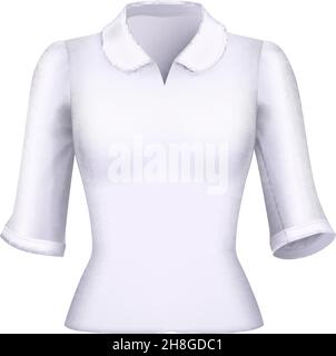 Maglia top blusa in mock up Illustrazione Vettoriale