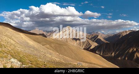 Canyon del fiume Zanskar. Vista dalla valle di Zanskar, Ladakh, Jammu e Kashmir, India Foto Stock