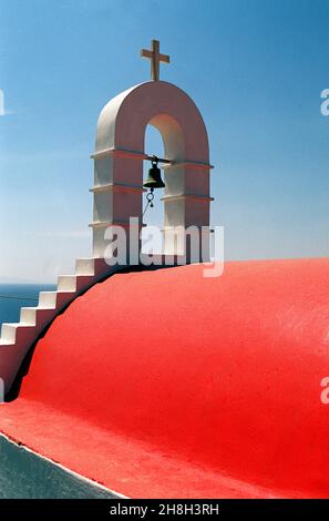 Vista intorno a Mykonos un'isola nel gruppo delle Cicladi nel Mar Egeo. Foto Stock