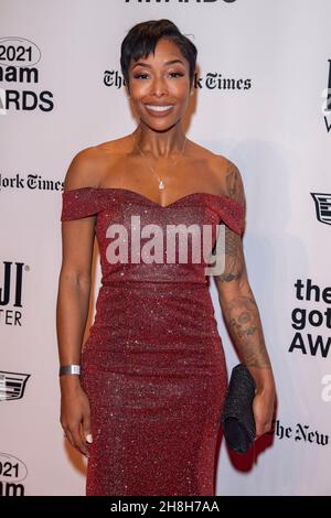 NEW YORK, NEW YORK - NOVEMBRE 29: Brittany S. Hall partecipa ai Gotham Awards 2021 presentati dal Gotham Film & Media Institute a Cipriani Wall Street il 29 novembre 2021 a New York City. Foto Stock