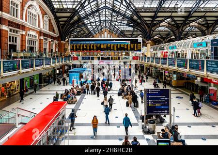 The Concourse at Liverpool Street Station, London, UK. Foto Stock