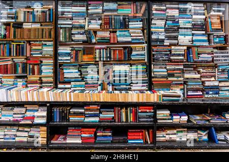 Un coloratissimo Book Shop a Putney, Londra, Regno Unito. Foto Stock