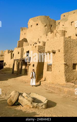 Egitto, deserto libico, governatorato di Marsa Matruh, oasi di Siwa, l'ex capitale-fortessa di Shali Foto Stock